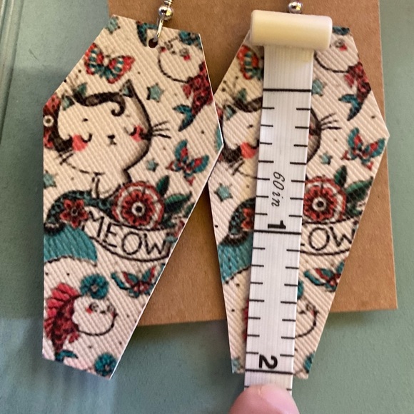 2 for $15 Handmade cat earrings - Picture 2 of 3